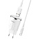 СЗУ+ Type-C Hoco C37A 1 выход 2.4А белый