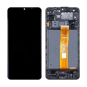 Дисплей для телефона Samsung A125F (A12) модуль Черный - In-Cell
