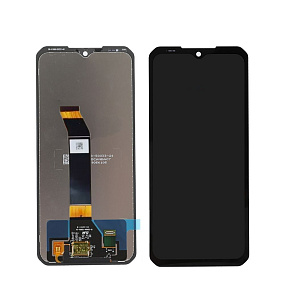 Дисплей для телефона Doogee S100 в сборе с тачскрином Черный