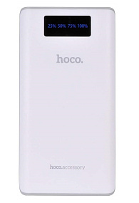 Портативное зарядное устройство Hoco B3 15000mAh LCD белый