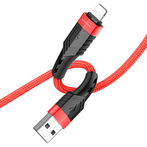 Дата кабель lightning - USB Borofone BU35 2.4A 1м красный