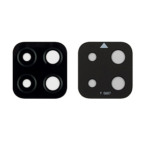 Стекло камеры Samsung A225F (A22) Черное