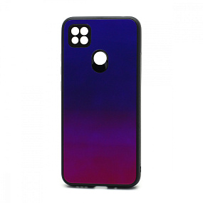 Задняя накладка Xiaomi Redmi 9C стекло  Gradient (005) сине-фиолетовый