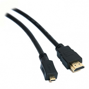 Кабель HDMI (папа) - MicroHDMI (папа) V1.4 2m (УЦЕНКА) тех. пак