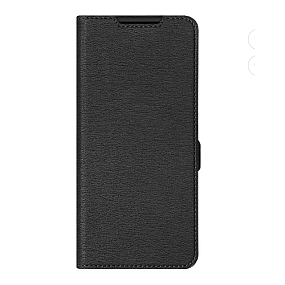 Чехол-книжка DF под кожу Xiaomi Redmi 12С черный