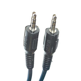 Кабель 3.5mm Jack (папа) - 3.5mm Jack (папа) в виде шнурка 3м черный