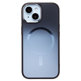 Кейс iPhone 15 силикон SafeMag SM023 черный