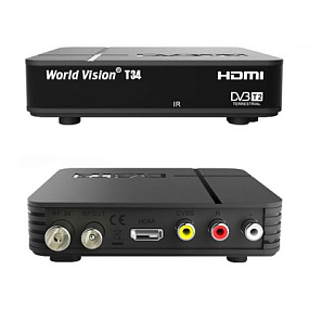 Ресивер эфирный цифровой DVB-T2 World Vision T34