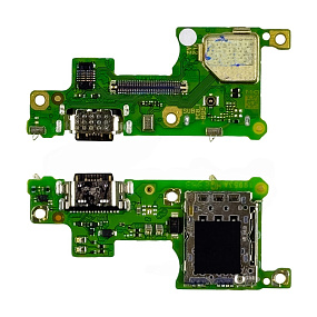 Шлейф Infinix Note 40 4G/40 Pro 4G (X6853/X6850) плата на системный разъем/разъем SIM/микрофон - Пре