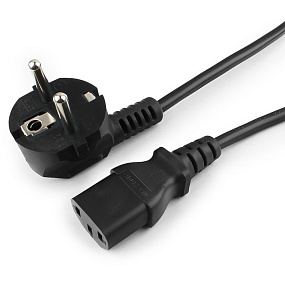 Кабель 220EURO (папа) - POWER (мама) - 1.5м OEM (компьютер-розетка)