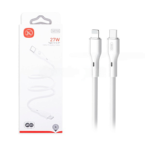 Дата кабель Type-C - Lightning XO NBQ231A 3A 27W 1м белый