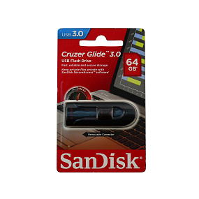 64Gb SanDisk Cruzer Glide черная 3.0