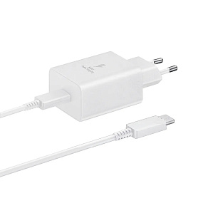 СЗУ-USB-C Samsung 45W EP-T4510 Type-C кабель 5A белый