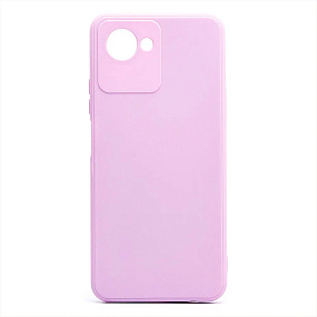 Силиконовый чехол Realme C30 светло-фиолетовый