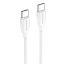 Дата кабель Type-C - Type-C Borofone BX19 60W 3A 1м белый