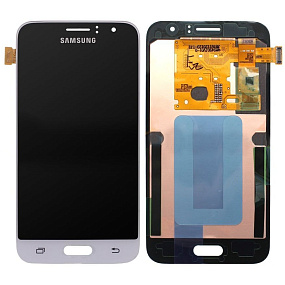 Дисплей для телефона Samsung J120F/J1 2016 в сборе с тачскрином Белый - AAA (AMOLED)