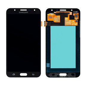 Дисплей для телефона Samsung J701F (J7 Neo) в сборе с тачскрином Черный - AAA (AMOLED)