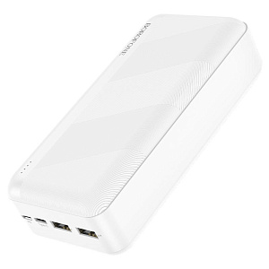 Портативное зарядное устройство Borofone BJ27B 2USB/Micro/Type-C 30000mAh белый