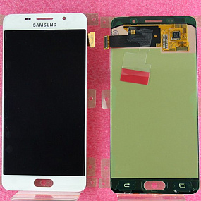 Дисплей для телефона Samsung A510F/A5 (2016) в сборе с тачскрином Белый - Оригинал