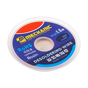 Оплетка (поглотитель олова) Mechanic R-350 (1.5 м*1.5 мм)