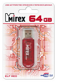 64Gb Mirex Elf красная 2.0