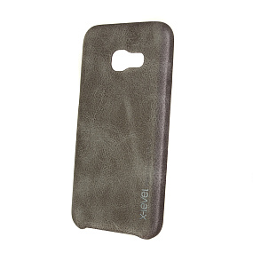 Силиконовый чехол для Samsung A320 Galaxy A3 (2017) X-Level Vintage под кожу золото