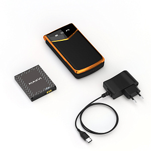 Мобильный телефон Maxvi E11 Black-gold