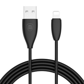 Дата кабель lightning - USB Baseus CALMY-01 Small Pretty черный 1,2м