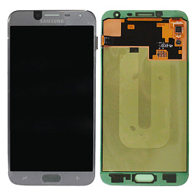 Дисплей для телефона Samsung J400F (J4 2018) в сборе с тачскрином Серый - Оригинал