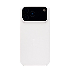 Кейс iPhone 17 Pro Max Silicone Case без логотипа белый