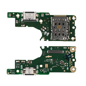 Шлейф Huawei Honor 50 Lite плата на системный разъем/разъем SIM/микрофон - Премиум