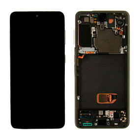 Дисплей для телефона Samsung G991B (S21) модуль Серый - Оригинал