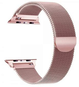Ремешок для Apple Watch W25 38/40/451 mm миланская петля магнит розовое золото