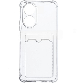 Силиконовый чехол Xiaomi Poco M6 5G/Redmi 13C 5G с визитницей прозрачный