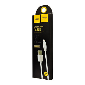 Дата кабель lightning - USB Hoco X1 Rapid 2.4A 2м белый