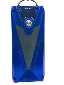 Колонка JBK-8817 (Bluetooth/MicroSD/USB/FM/AUX) 10W синяя