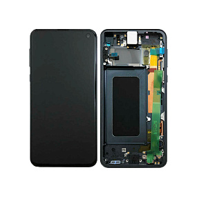Дисплей для телефона Samsung G973F (S10) модуль Черный - Оригинал