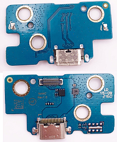 Шлейф Samsung X200/X205 (Tab A8 10.5" LTE/Wi-Fi) плата системный разъем/микрофон