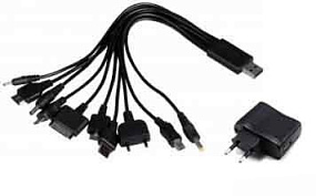 СЗУ-USB 10 в 1 (IPhone, G600, 6101, PSP, K750) УЦЕНКА (Дефект штекера Samsung)