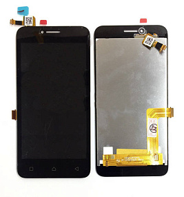 Дисплей для телефона Lenovo Vibe B (A2016) в сборе с тачскрином Черный