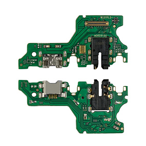 Шлейф Huawei Honor 9C плата на системный разъем/разъем гарнитуры/микрофон