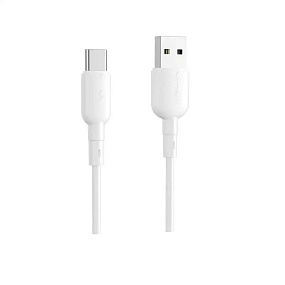 Дата кабель Type-C - USB VFan X11 3A 1м белый