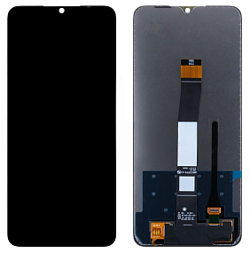 Дисплей для телефона Xiaomi Redmi 10C/Poco C40 (220333QNY/220333QPG) в сборе Черный - Oригинал
