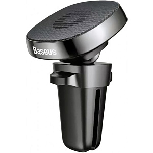Автодержатель Baseus SUMQ-PR01 (пластик,экокожа,воздуховод,магнит) черный