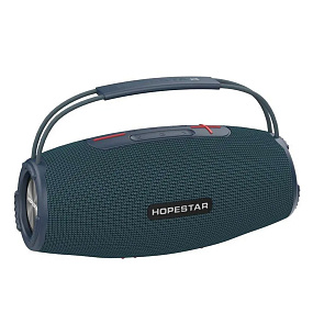 Колонка Hopestar H51 (Bluetooth/MicroSD/USB/FM/AUX) синяя (УЦЕНКА) потертости, царапины