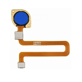 Шлейф Xiaomi Redmi 9C/10A сканер отпечатка пальцев Синий