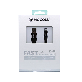 Дата кабель Lightning - USB Mocoll AL2B 1.5м 60W 3A черный
