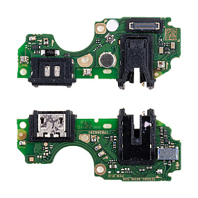 Шлейф Infinix Smart 7 HD (X6516) плата на системный разъем/разъем гарнитуры/микрофон - Премиум