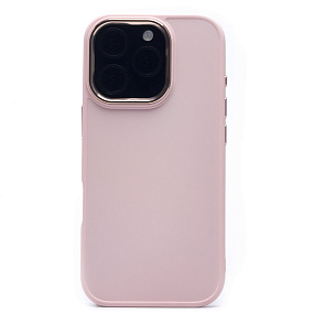 Кейс iPhone 16 Pro силикон SC311 светло-розовый