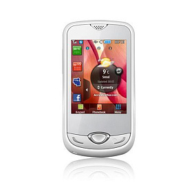 корпус для телефона Samsung S3370+ср.часть (белый)
